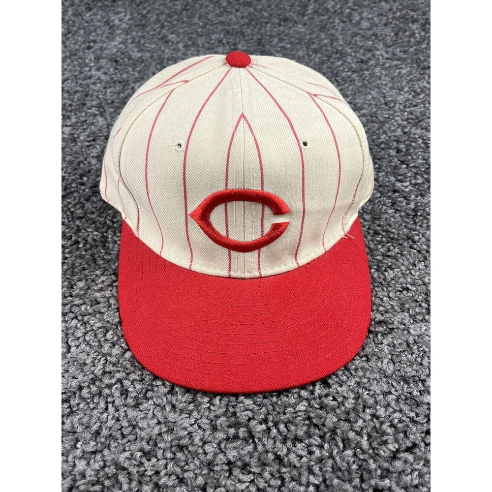 Vintage New Era 5950 Cincinnati Reds Hat 6 7/8 Wool USA Diamond Collection MLB